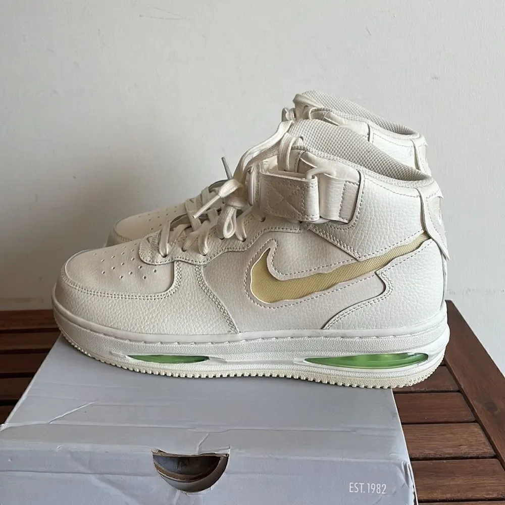 Nike Air Force 1 Mid Evo Sail/Coconut Milk Men7.5 Women9(FB1374-100)MSRP$150
